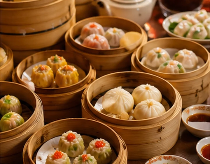 Buffet dim sum chuẩn vị Á Đông